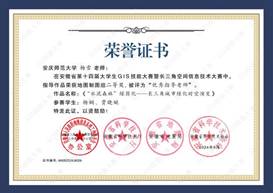14届GIS大赛获奖教师证书-06 JA006英国365集团杨雪