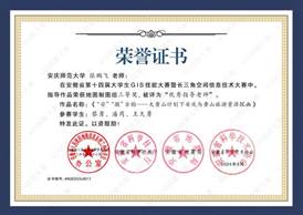 14届GIS大赛获奖教师证书-13 JA013英国365集团张鹏飞